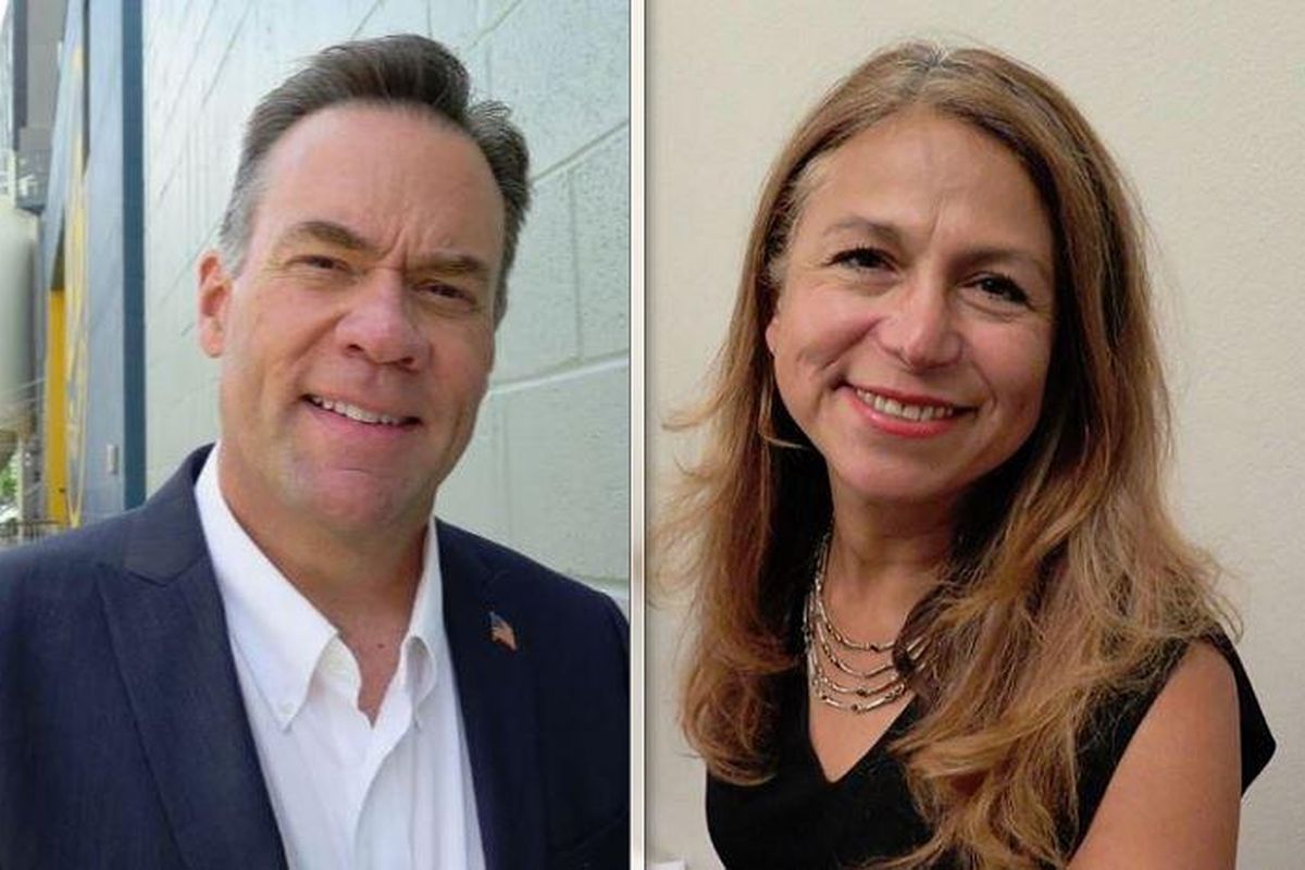 Republican Russ Fulcher faces Democrat Cristina McNeil in the November 2018 election to replace Raul Labrador in Idaho’s 1st Congressional District. (Betsy Z. Russell / Idaho Press)