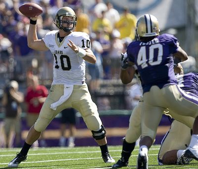 Idaho QB Nathan Enderle is from North Platte and was recruited late by Nebraska.  (Associated Press)