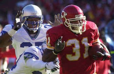 priest holmes kansas city chiefs