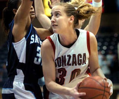 
Sophomore Heather Bowman was named the most valuable player of the Gonzaga women's basketball team. 
 (File / The Spokesman-Review)