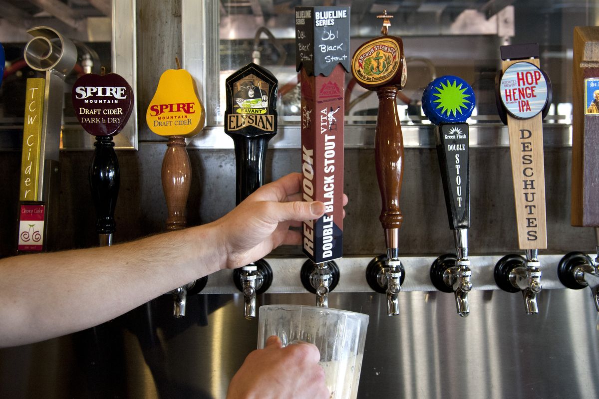 Manito Tap House offers 50 taps at the bar. (Dan Pelle)