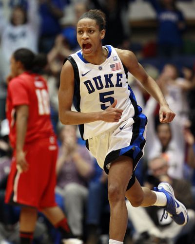 Jasmine Thomas has led the Duke women to 15-0 record. (Associated Press)