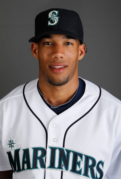 This is a 2010 photo of Greg Halman of the Seattle Mariners baseball team. Dutch police said today that Halman has been stabbed to death. (AP  Photo/Charlie Neibergall)