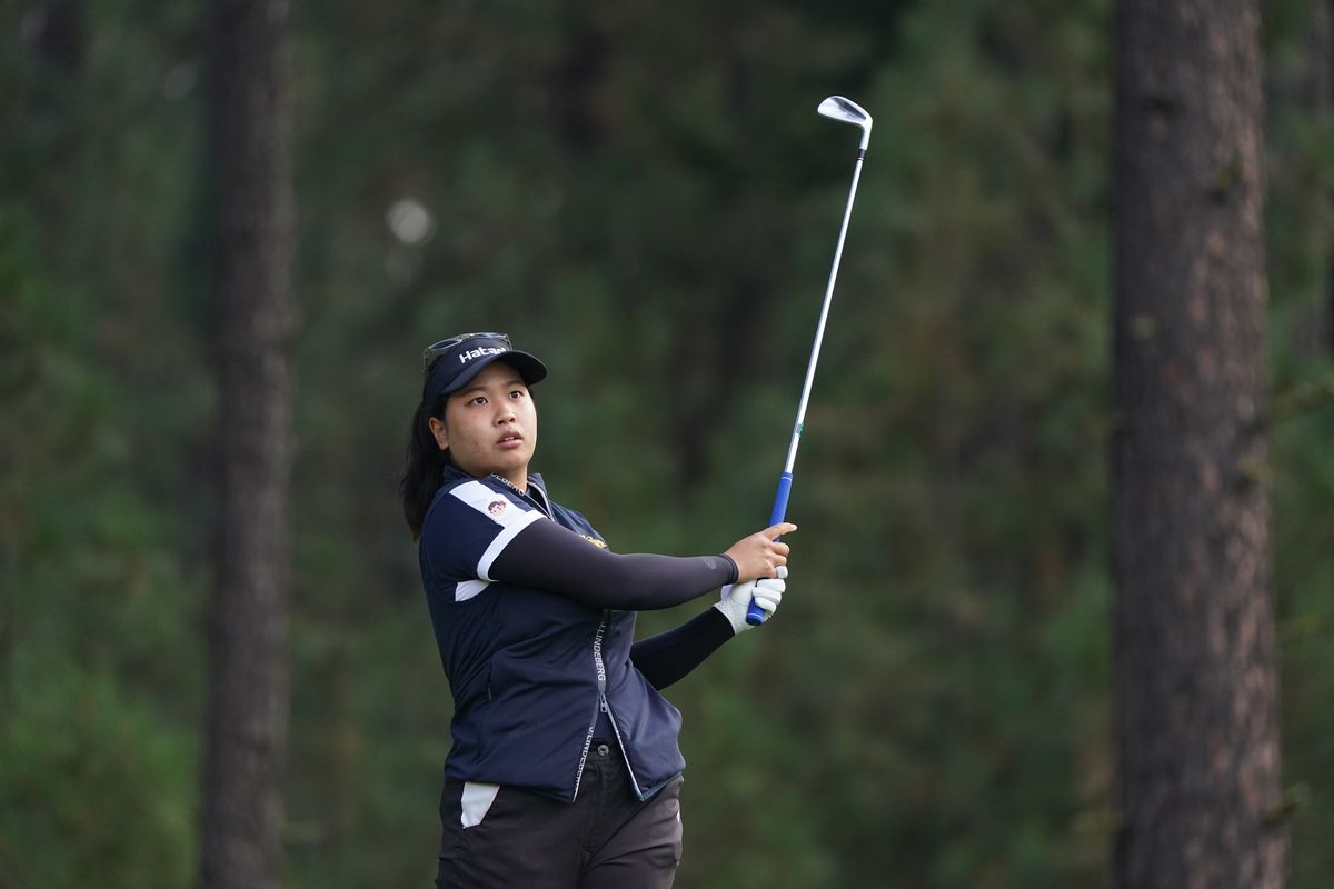 Chanettee Wannasaen shot a 5-under 67 on Friday to take the lead after the first round of the Circling Raven Championship in Worley, Idaho.  (Courtesy of Epson Tour)