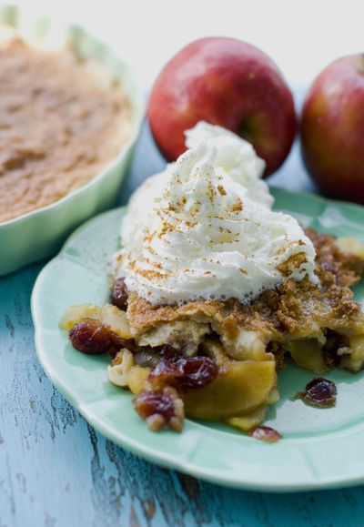 Any kind of apples can be used in this Apple Cranberry Brulee. Pick your favorite one or two kinds. (Associated Press)