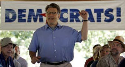 
Senate candidate Al Franken speaks during a picnic for Democrats in Edina, Minn., in July 2007. Associated Press
 (File Associated Press / The Spokesman-Review)
