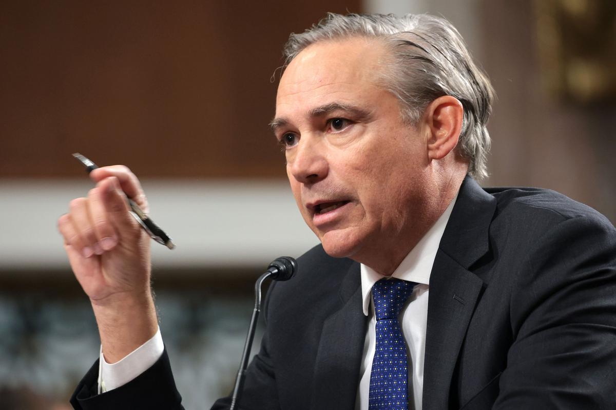 President and CEO of Boeing Kelly Ortberg on April 2, 2025, in Washington, D.C.  (Win McNamee/Getty Images North America/TNS)