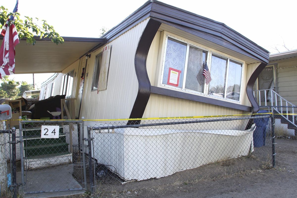 A damaged motorhome is seen red-taped after an earthquake, Thursday, July 4, 2019, in Ridgecrest, Calif. The strongest earthquake in 20 years shook a large swath of Southern California and parts of Nevada on Thursday, rattling nerves on the July 4th holiday and causing injuries and damage in a town near the epicenter, followed by a swarm of ongoing aftershocks. The 6.4 magnitude quake struck at 10:33 a.m. in the Mojave Desert, about 150 miles northeast of Los Angeles, near the town of Ridgecrest, Calif. (Matt Hartman / Associated Press)