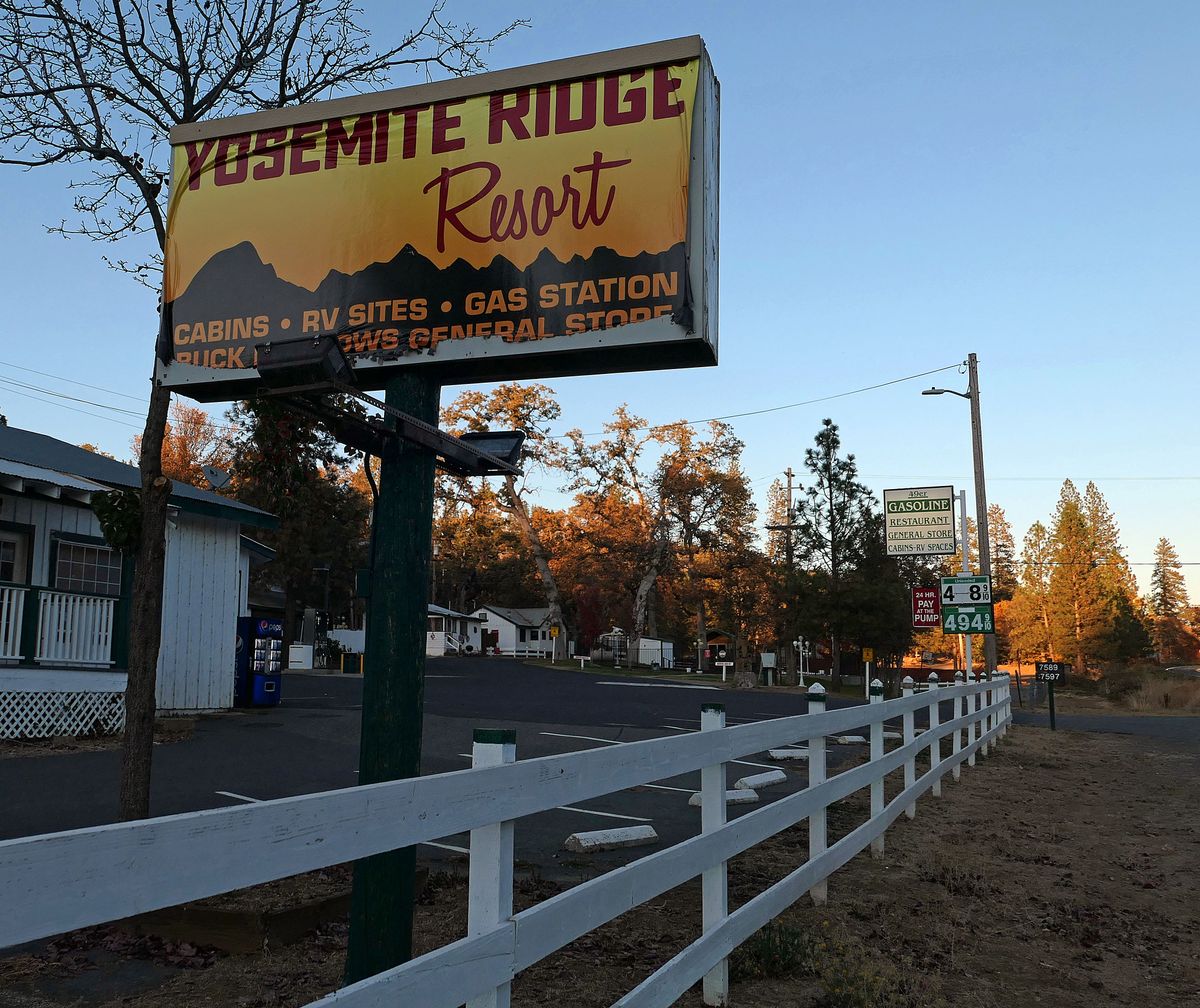 Yosemite Ridge Resort also has cabins, a gas station and a small store. (John Nelson)