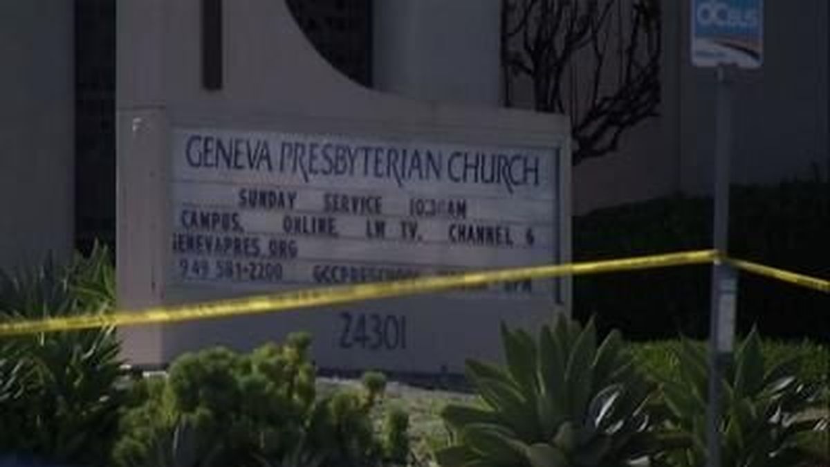 A man opened fire during a lunch reception at a Southern California church, killing one person and wounding five senior citizens before a pastor hit the gunman on the head with a chair and parishioners hog-tied him with electrical cords.