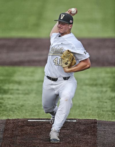 Vanderbilt  freshman pitcher Donny Everett  drowned Thursday  while fishing in Tennessee. He was 19. (John Russell / Associated Press)