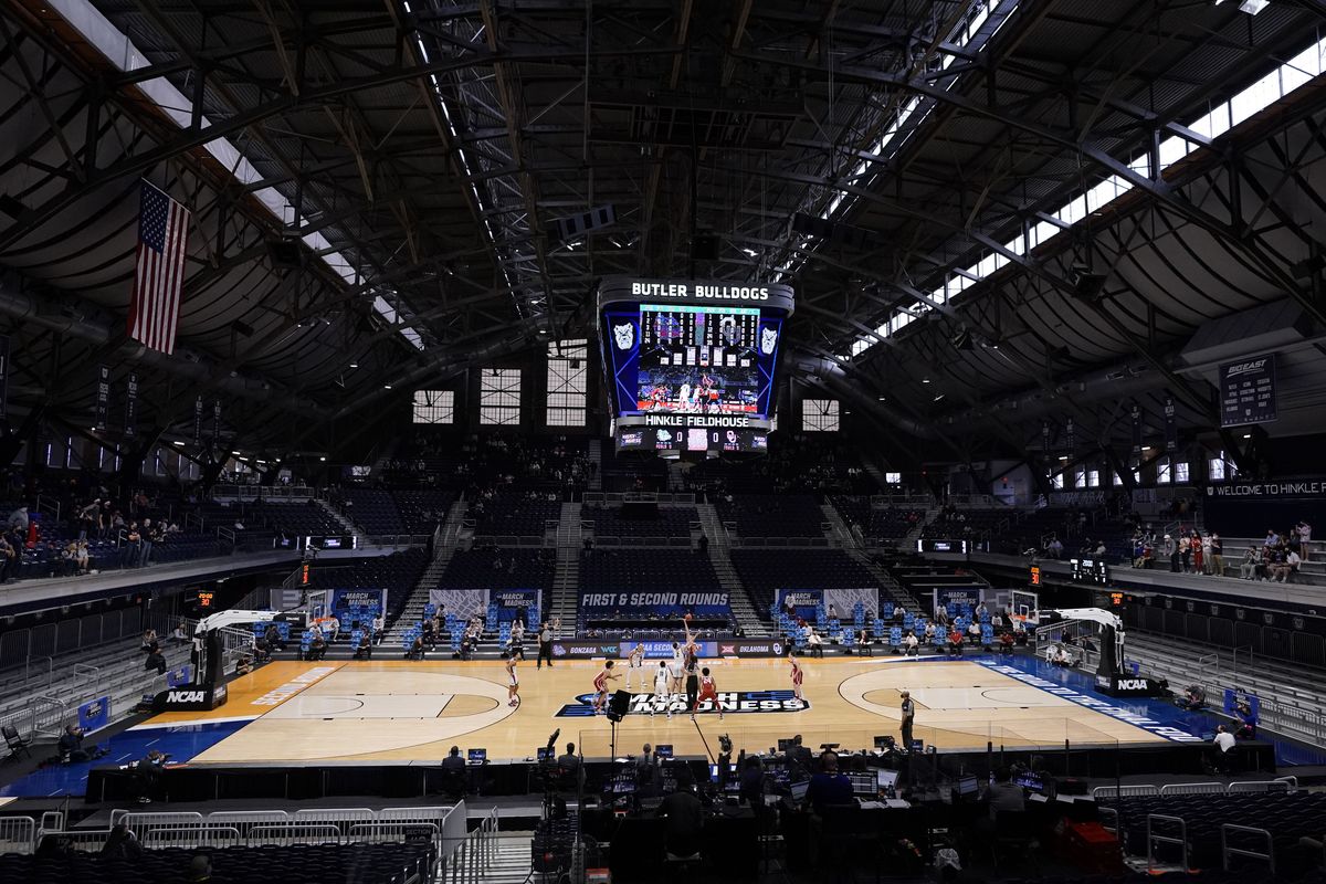 Gonzaga and Oklahoma played last Monday, March 22, 2021, in a second-round game of the men’s NCAA basketball tournament. The Zags return to Hinkle on Sunday against Creighton.  (AJ Mast)