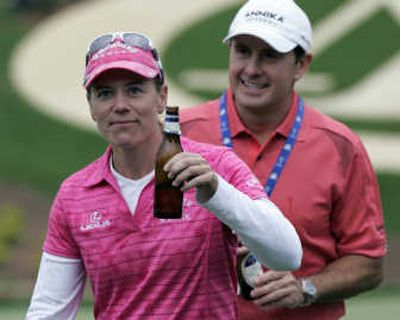 
Annika Sorenstam celebrates winning the Michelob Ultra Open.Associated Press
 (Associated Press / The Spokesman-Review)
