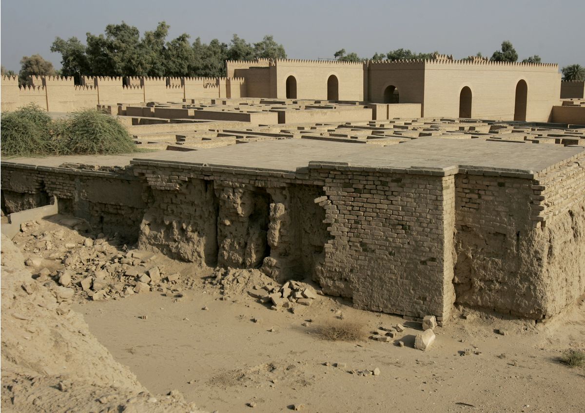 A view of a wall in the archaeological site of Babylon, about 50 miles south of Baghdad. Associated Press photos (Associated Press photos / The Spokesman-Review)