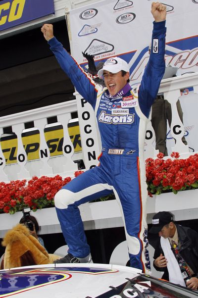 Chase Elliott, 17, won the ARCA race at Pocono earlier this year. (Associated Press)