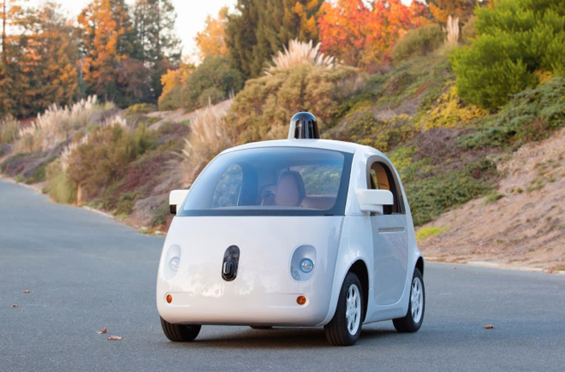 Google's self-driving prototype, which will hit the streets of California in 2015. Image source: Google