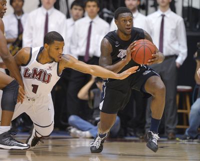 Gonzaga and Gary Bell, Jr. (right) thumped LMU in Los Angeles 88-43 early this season. (Associated Press)