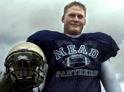
 Jesse Wilhelm, 17, is the only returning  offensive lineman for the Mead Panthers. 
 (Kathryn Stevens / The Spokesman-Review)
