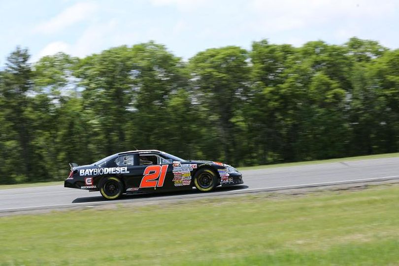 Michael Self navigates the road course at Brainerd. (Photo Credit: Adam Bettcher/NASCAR)
