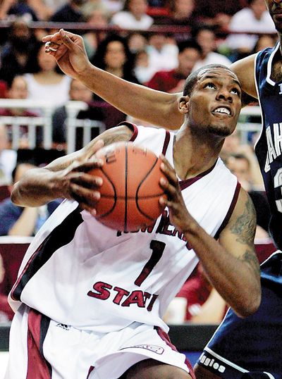 
New Mexico State's Justin Hawkins. 
 (Associated Press / The Spokesman-Review)