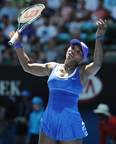 Serena Williams was frustrated by 37 unforced errors in a loss to Russia's Ekaterina Makarova. (Associated Press)