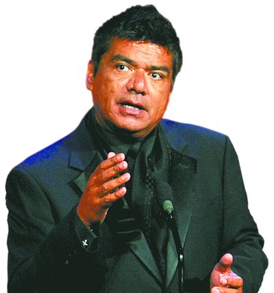 George Lopez lands at INB Performing Arts Center on Friday night. (Associated Press)