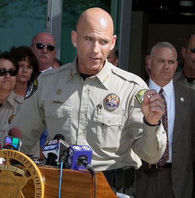 Pinal County Sheriff Paul Babeu denies threatening to deport an ex-lover who is a Mexican national. (Associated Press)