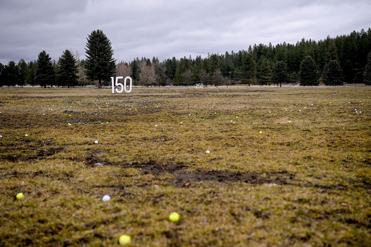 Painted Hills Golf Course’s driving range is all that remains of the former golf course.  (Kathy Plonka/The Spokesman-Review)