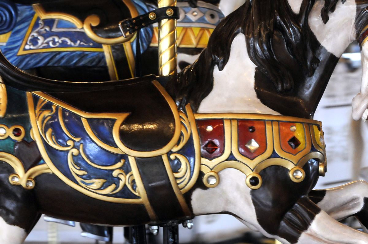 Horses were freshly painted earlier this year. (The Spokesman-Review)