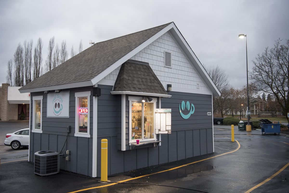 This Cool Beans coffee, a drive-thru that is near the corner of Regal St. and 44th Ave. on the South Hill, shown Monday, Nov. 20, 2017.   Jesse Tinsley/THE SPOKESMAN-REVIEW (Jesse Tinsley / The Spokesman-Review)