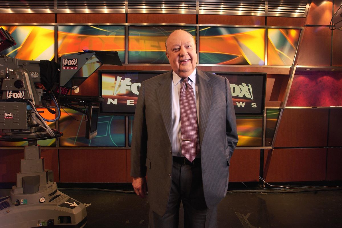 In a Sept. 29, 2006 file photo, Fox News CEO Roger Ailes poses at Fox News in New York. 21st Century Fox says Ailes is resigning. The announcement comes amid charges by former anchor Gretchen Carlson, who claims she was fired after refusing his sexual advances. (Jim Cooper / Associated Press)