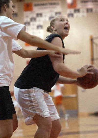 West Valley High senior Jackie Rouse is the leading scorer for the Eagles. She is playing for her third coach in four years.
(Liz Kishimoto / The Spokesman-Review)