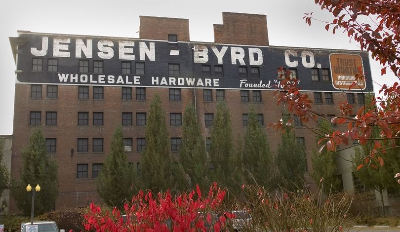 Spokane Preservation Advocates lists the Jensen-Byrd warehouse, pictured in October 2006, among the area’s 10 most significant historic structures. (File)