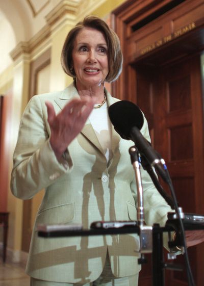 House Speaker Nancy Pelosi  accused the CIA and Bush Administration of misleading her about waterboarding detainees.  (Associated Press / The Spokesman-Review)