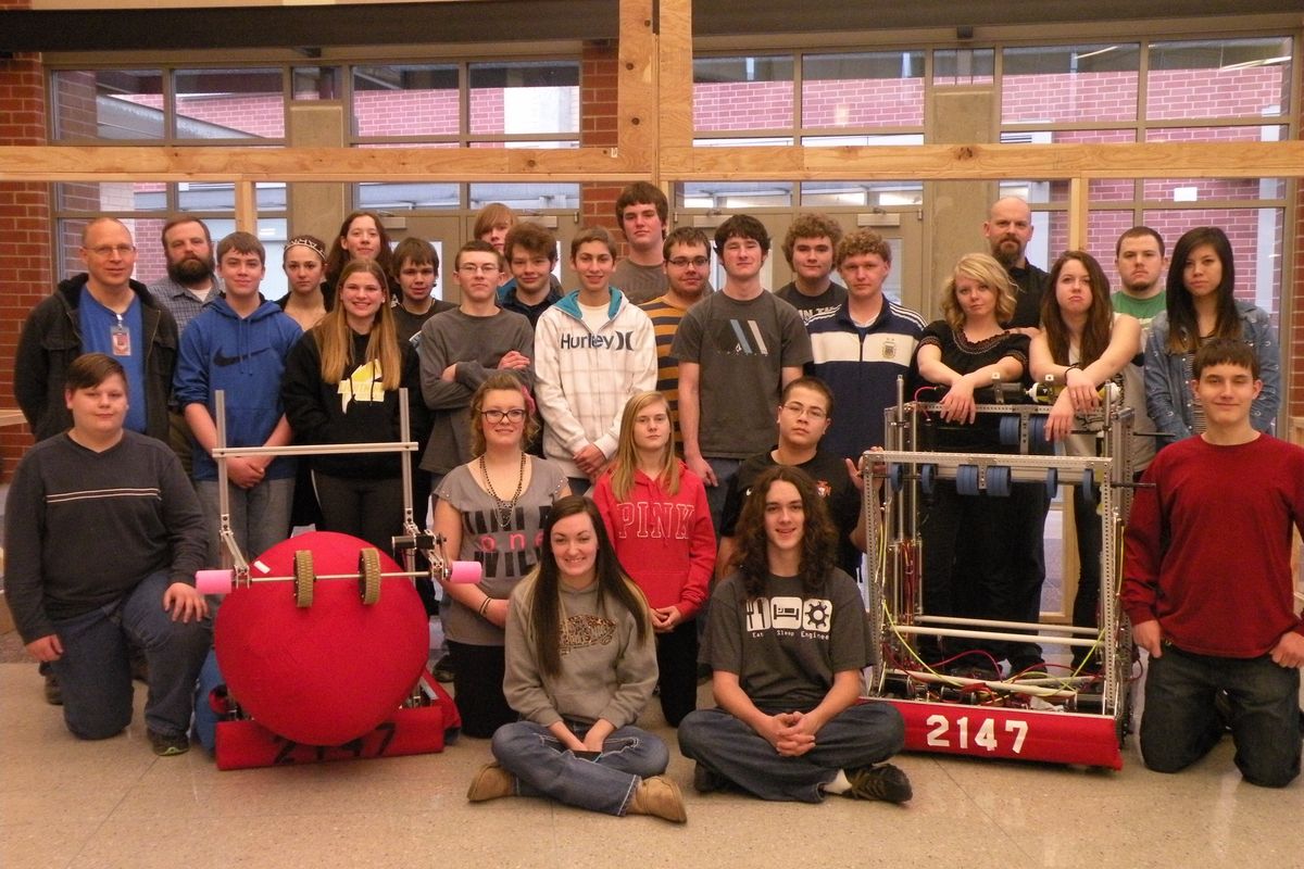 The West Valley High School robotics team took second place at the Auburn Mountainview District event, a FIRST Robotics Competition in Auburn, Wash.