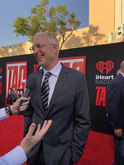 Screenwriter and producer Mark Steilen, who grew up in Spokane, at the world premiere of the comedy “Tag” on June 7, 2018. (Carolyn Lamberson / The Spokesman-Review)