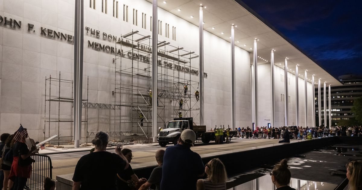 Kennedy Center removes Trump's name from building