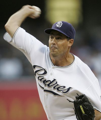 The Dodgers hope that Greg Maddux can provide that extra push. (Associated Press / The Spokesman-Review)