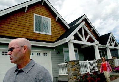 
Ed DePriest  and his mother, Diane DePriest, appealed the  assessment of her Hayden home, which was up 41 percent from last year.  
 (Kathy Plonka / The Spokesman-Review)