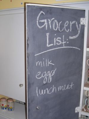 An easy way to keep track of the shopping list! (Maggie Bullock)