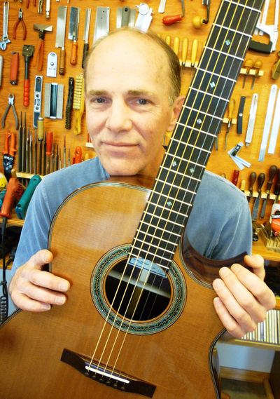 Eric Sahlin makes custom guitars out of his shop on the Palouse.