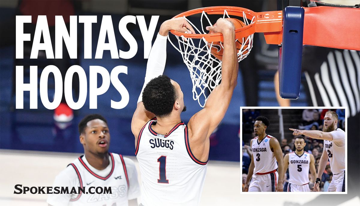 While the 2017 Gonzaga Bulldogs made their mark with defense, led by Johnathan Williams, Nigel Williams-Goss and Przemek Karnowski (inset), the 2021 Zags have displayed an incredible offensive firepower led by Jalen Suggs and Joel Ayayi.  (Photos by Tyler Tjomsland and Dan Pelle)