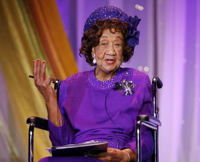 Dorothy Height, the leading female voice of the 1960s civil rights movement, died Tuesday.  (Associated Press)