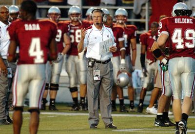 
WSU coach Bill Doba warns against complacency. 
 (Associated Press / The Spokesman-Review)