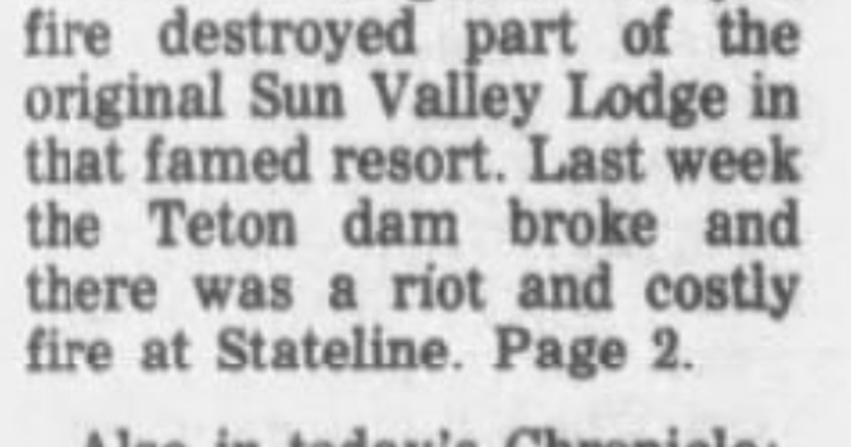 This day in history: For the state of Idaho, they really did come in threes