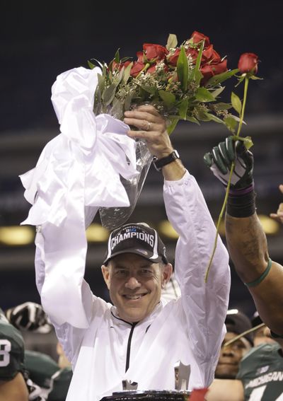 Spartans head coach Mark Dantonio likely sealed a trip to the Rose Bowl. (Associated Press)