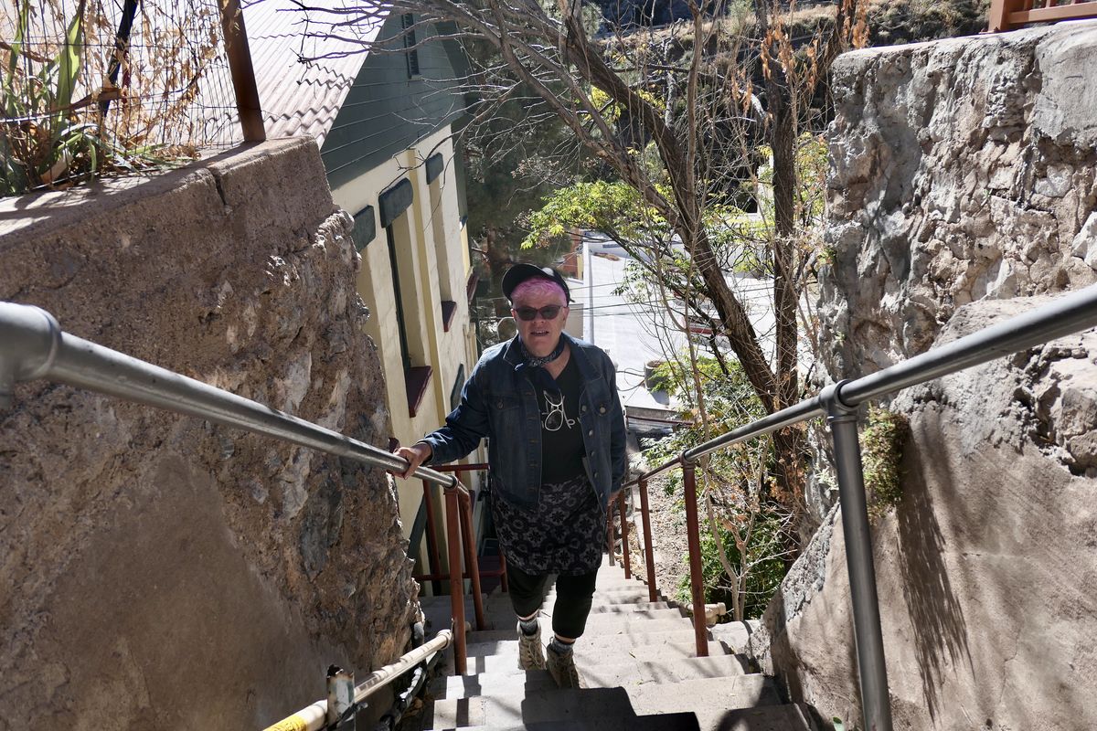 Artsy Bisbee, Ariz., is filled with stairways snaking through its hillsides. (John Nelson)