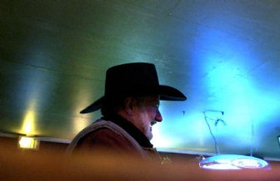 
Wayne Darwood, co-owner of The Garwood Saloon, was planning the annual New Year's Day trail ride at the bar in Garwood on Wednesday. 
 (Kathy Plonka / The Spokesman-Review)