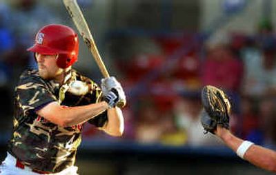  When Spokane Indians second baseman Tug Hulett needs a hitting tip, he has the benefit of an extra coach at home – his father, Tim, who was a major leaguer for 12 years. 
 (Christopher Anderson/ / The Spokesman-Review)