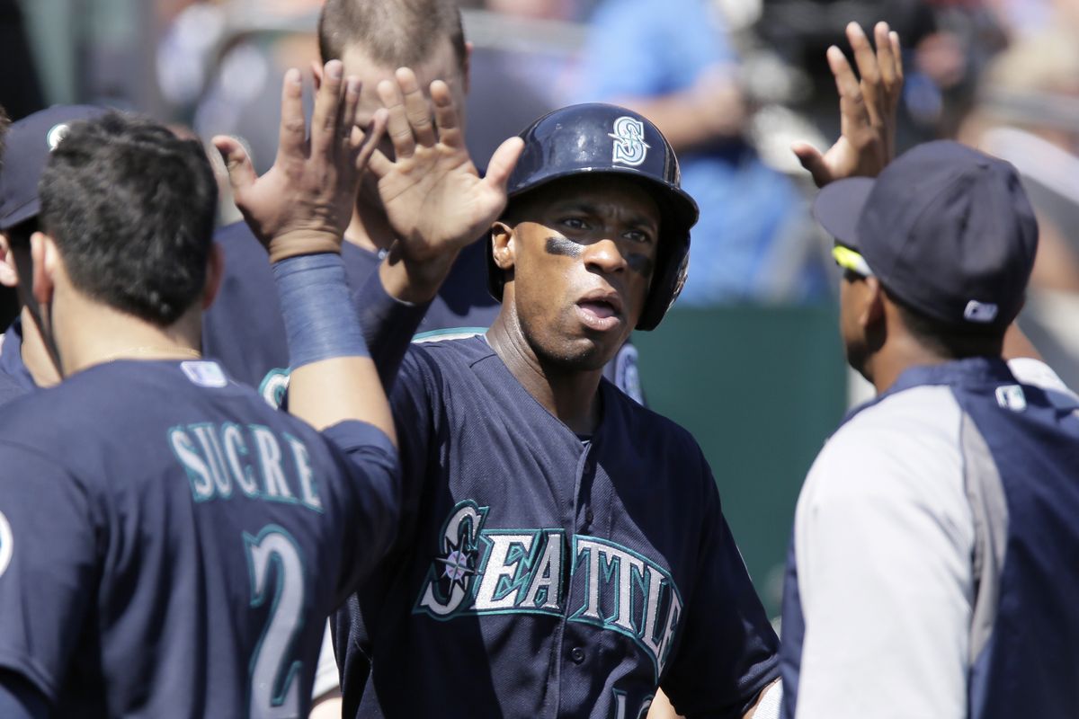 Austin Jackson, center, believes the Mariners have the leadership to become perennial playoff contenders. (Associated Press)